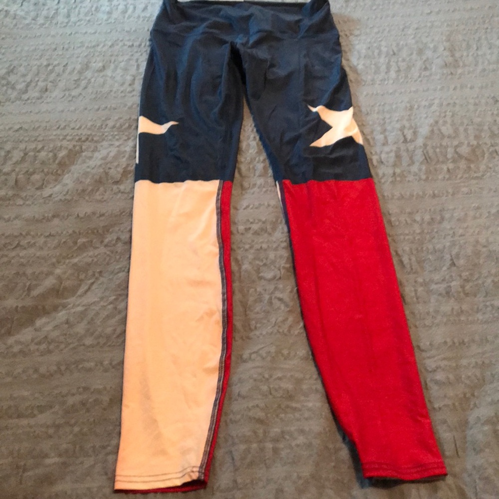 Texas flag leggings
